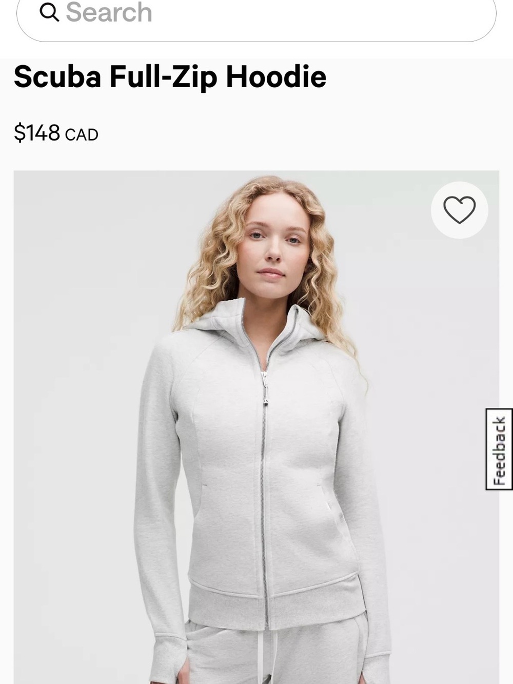 Lululemon Scuba Full-Zip Hoodie Size 8